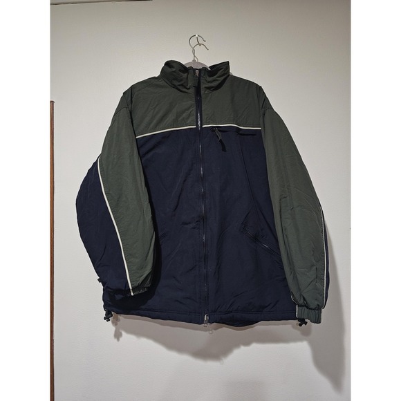 Sonoma Sport Other - Sonoma Sport Jacket Mens Medium Blue Green Nylon Fleece‎ Lined Puffer Winter